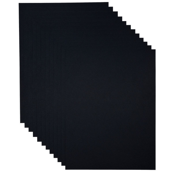 Pochette de 12 feuilles à dessin 160g 24x32cm noir