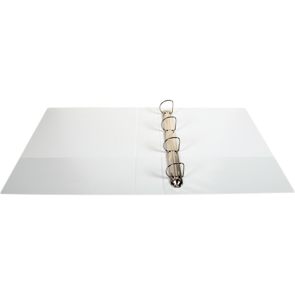 Classeur personnalisable KREACOVER format A4+, 4 anneaux diamètre 50 mm, blanc