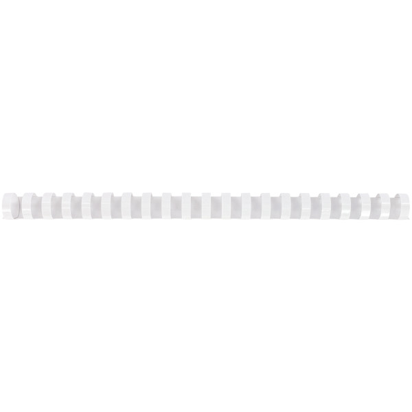 Boîte de 100 reliures plastiques couleur Ø 19mm blanc