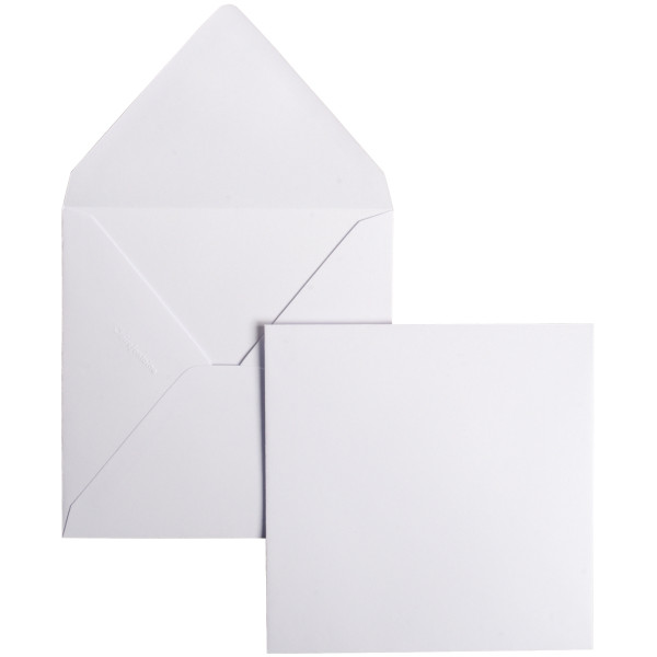 Paquet de 20 enveloppes Pollen 140x140mm 120g blanc