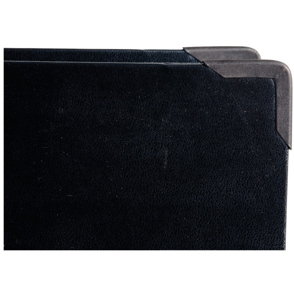 Classeur 4 anneaux en carton rigide, dos 5 cm, format A3 à italienne + intercalaires, noir