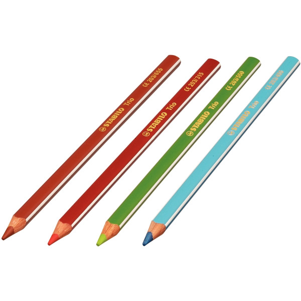 Étui de 12 crayons de couleur Trio assortis