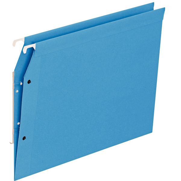 Paquet de 25 dossiers suspendus pour armoire dos V, coloris bleu