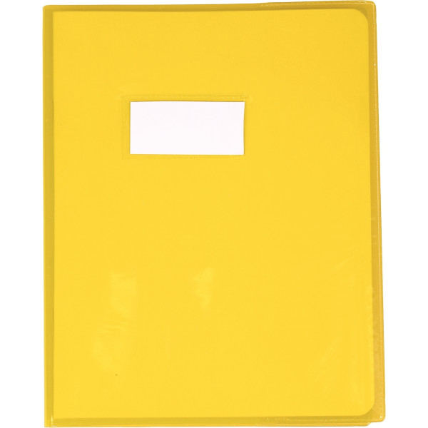 Protège-cahier cristal 17 x 22cm 22/100 coloris jaune