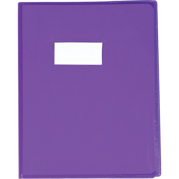 Protège-cahier cristal 17 x 22cm 22/100 violet