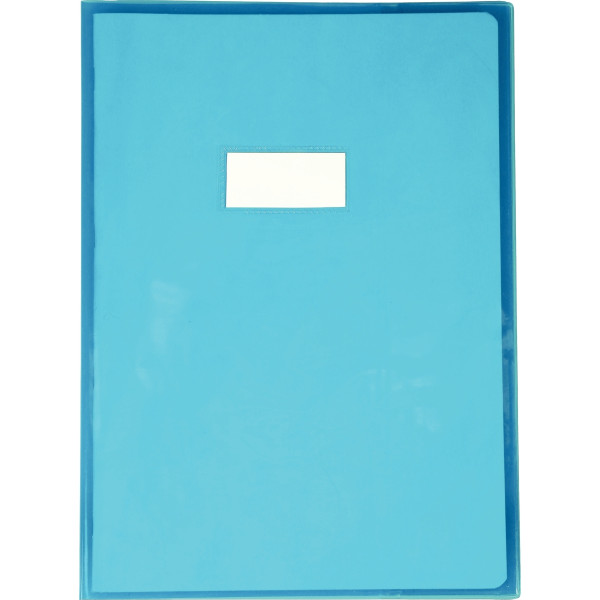 Protège-cahier cristal 21 x 29,7cm 22/100 coloris bleu