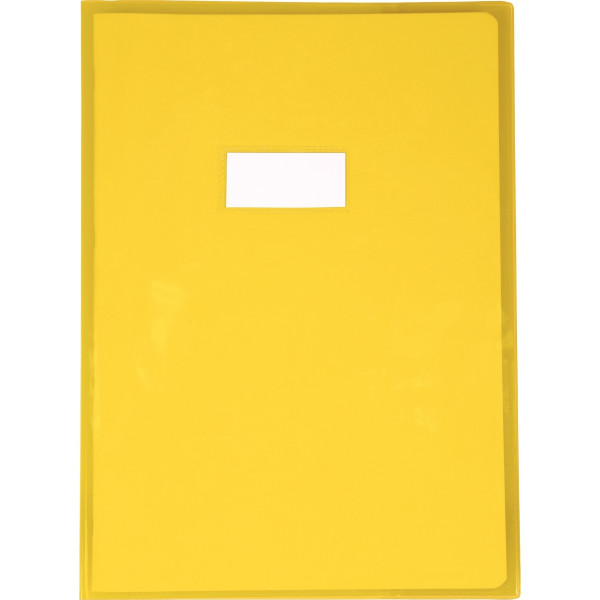 Protège-cahier cristal 21 x 29,7cm 22/100 coloris jaune