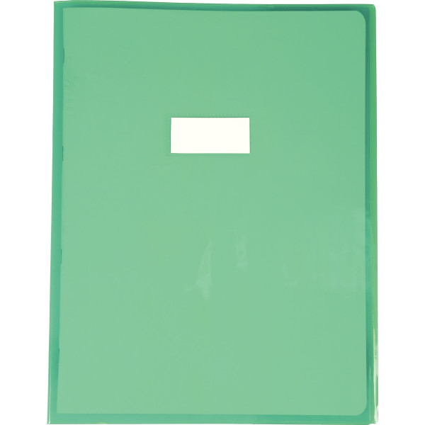 Protège-cahier cristal 24 x 32 cm 22/100 coloris vert
