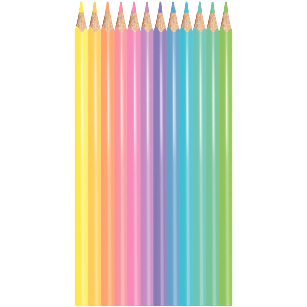 Pochette de 12 crayons de couleur pastels Colorpeps