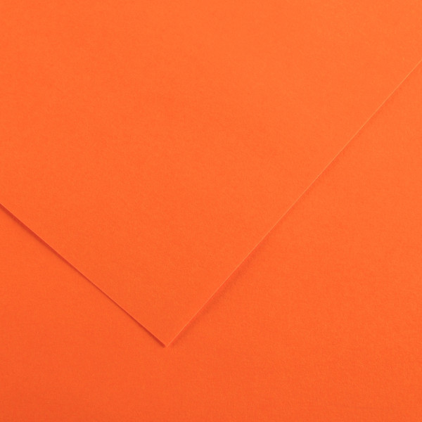 Paquet de 10 feuilles Colorline 50x65 cm 150 g orange