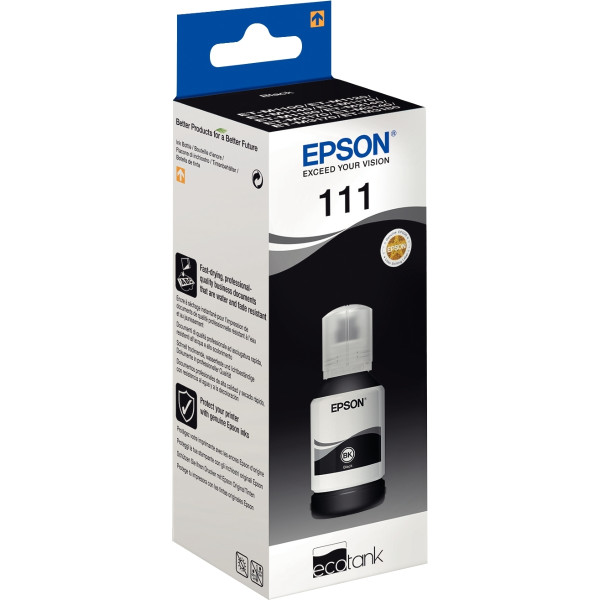 Epson 111 flacon d'encre noire authentique (T03M140)