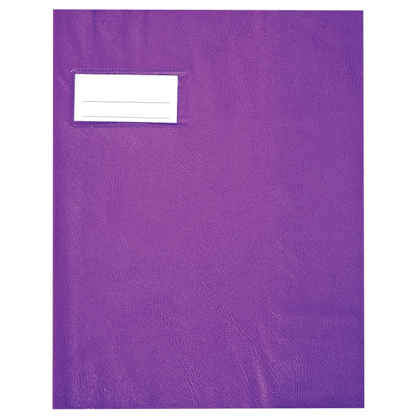 Paquet de 10 protèges-cahier épaisseur 21/100ème 17x22 cm PVC coloris violet