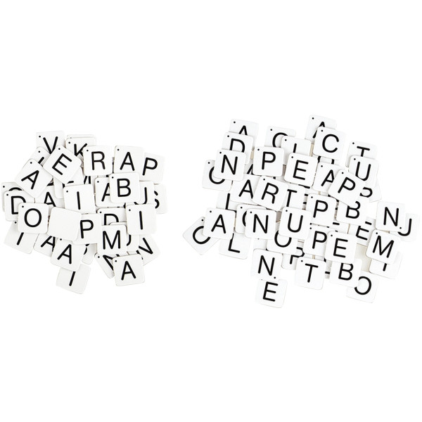 Lettres magnétiques capitales, 180 pièces