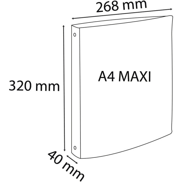 Carton de 20 classeurs 4 anneaux en polypropylène opaque, format A4+, dos 4 cm, coloris assortis