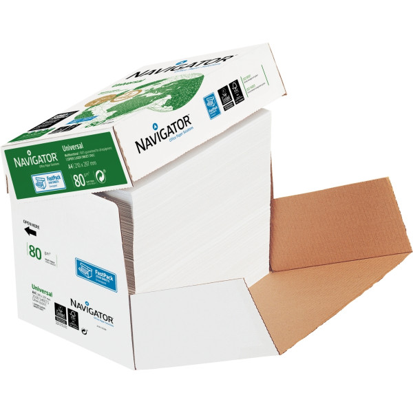 Fast pack de 2500 feuilles format A4 80g blanc NAVIGATOR