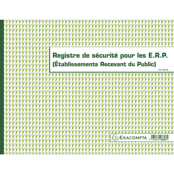 Registre de Sécurité pour les ERP (Établissements Recevant du Public)