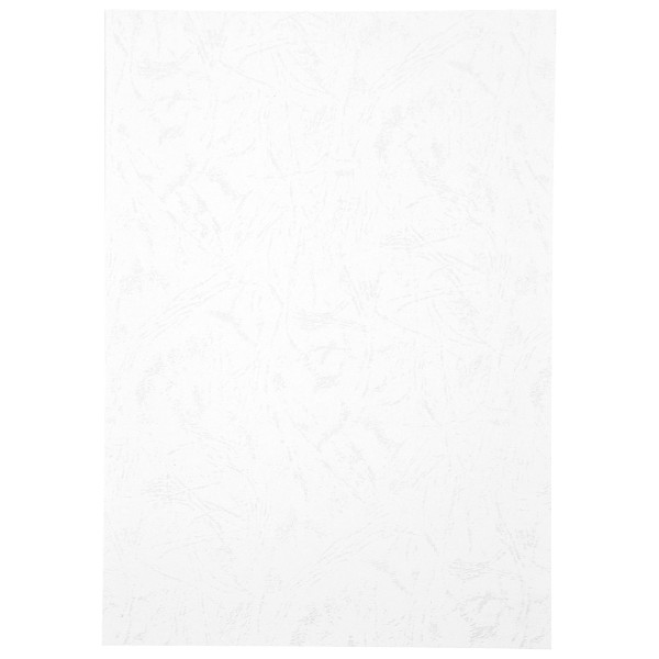 Paquet de 100 couvertures grain cuir brillant blanc