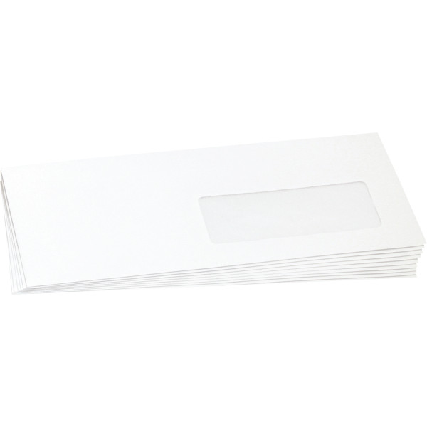 Boite de 1000 enveloppes blanches 162xx229mm 80g mécanisables fenêtre 45x100mm