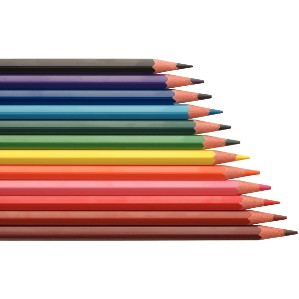 Lot de 12 pochettes de 12 crayons de couleur Évolution dont 3 gratuites