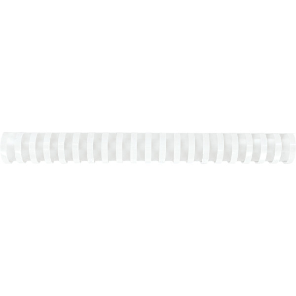 Boîte de 50 reliures plastiques couleur Ø 28mm blanc