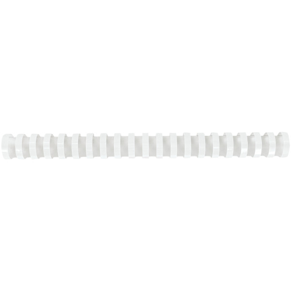 Boîte de 50 reliures plastiques couleur Ø 25mm blanc