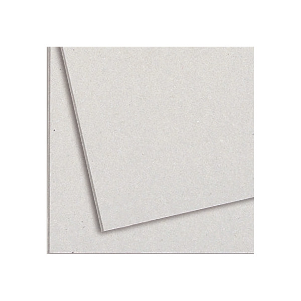 Paquet de 5 feuilles de carton épais, 2 côtés gris, format 60 x 80 cm, 1230 g épaisseur 2 mm