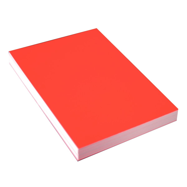 Paquet de 100 couvertures Bristol glacées 250gr rouge