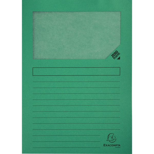 Paquet de 100 pochettes coin papier FOREVER 130g, vert
