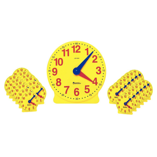 Set complet de 25 horloges jaunes