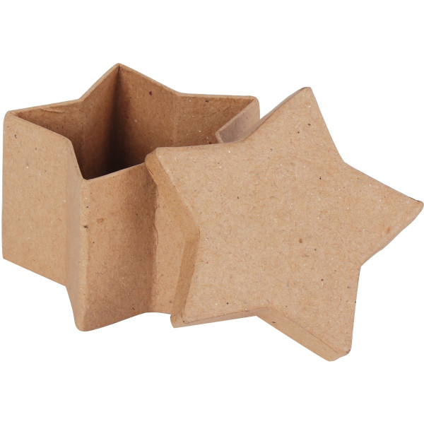 Lot de 10 boîtes forme étoile en carton, 8 x 8 x 5 cm