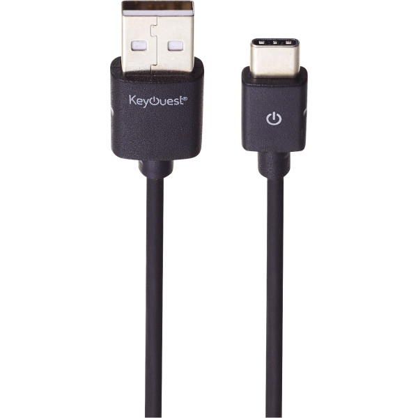 Cordon USB type A vers type C 1,2m noir