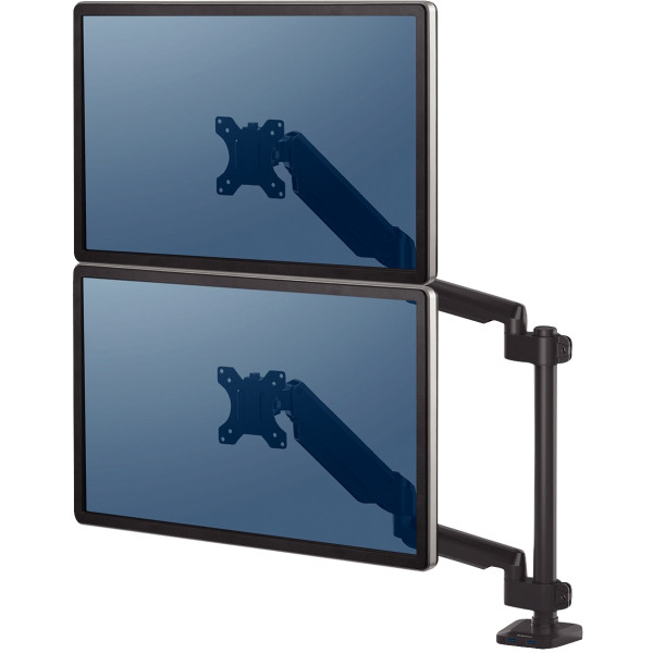 Bras porte-écrans double vertical Platinum Series