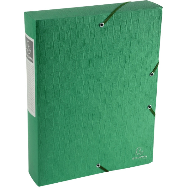 Boite de classement en carte lustrée SCOTTEN dos 6 cm, vert