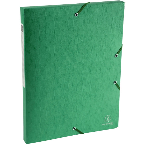 Boite de classement en carte lustrée SCOTTEN dos 2,5 cm, vert