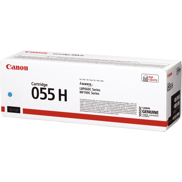 Canon 055H cartouche laser cyan haute capacité authentique