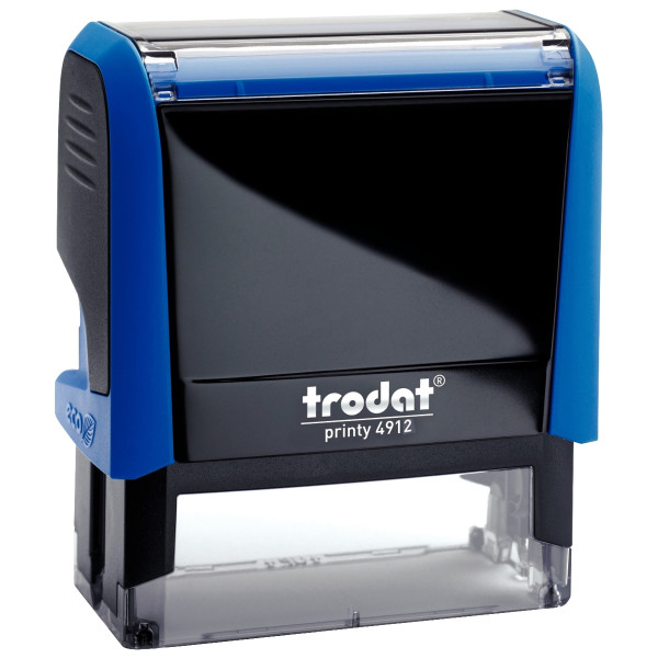 Timbre X-Print avec formule commerciale à encrage automatique DUPLICATA encré coloris bleu