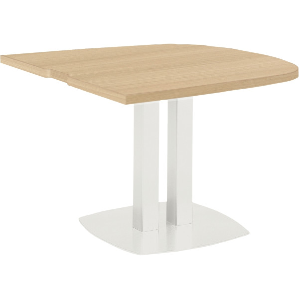 Table demi ovale E-Motion chêne structuré