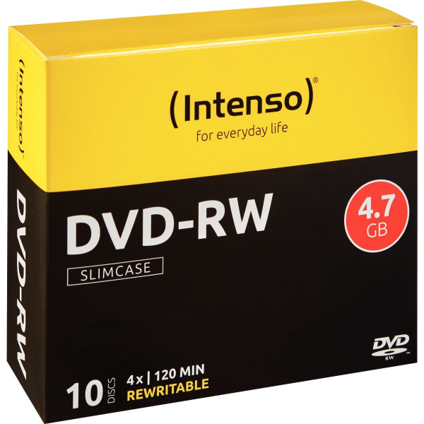 Paquet de 10 DVD-RW Intenso 4,7 Go 4X