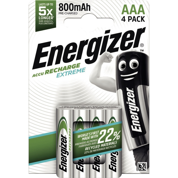 Blister 4 accu Energizer AAA / LR03 800 mAh