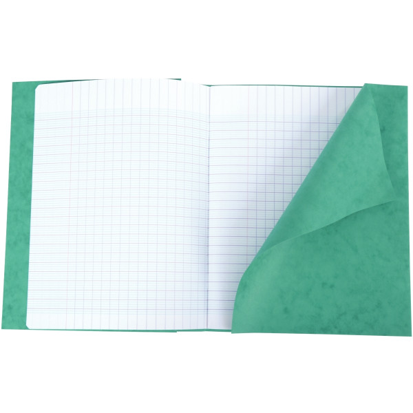 lot de 10 Protège-cahier 2 grands rabats  format 18 x 22 cm carte lustrée coloris vert