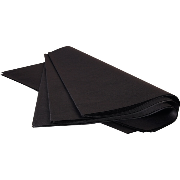 Paquet de 480 feuilles de papier de soie 75x50cm noires