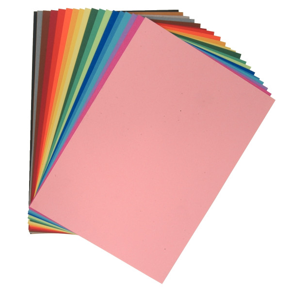 Paquet de 10 feuilles à dessin 50x65cm 160g fuchsia
