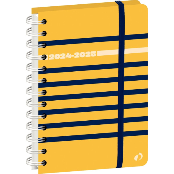 Agenda journalier 12x17 OSLO marin jaune
