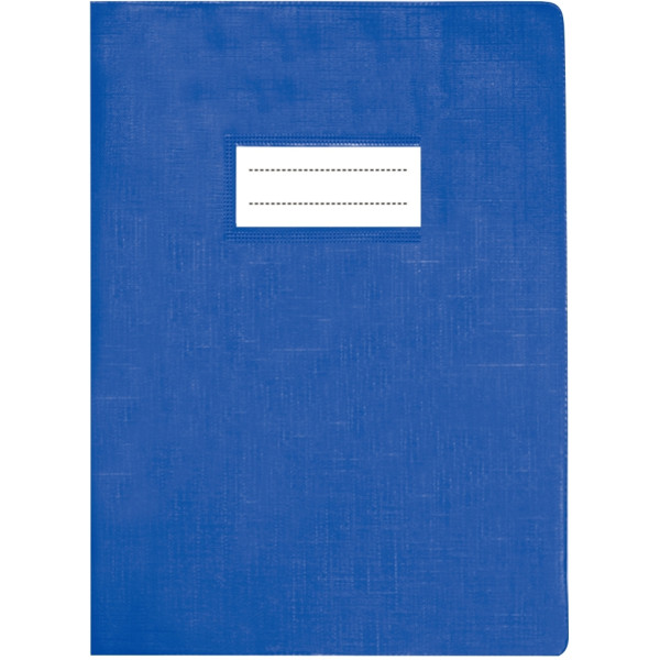 Paquet de 10 protège-cahiers avec rabats épaisseur 22/100ème 21 x 29,7 cm coloris bleu