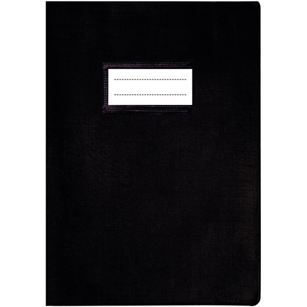 Paquet de 10 protège-cahiers avec rabats épaisseur 22/100ème 21 x 29,7 cm coloris noir