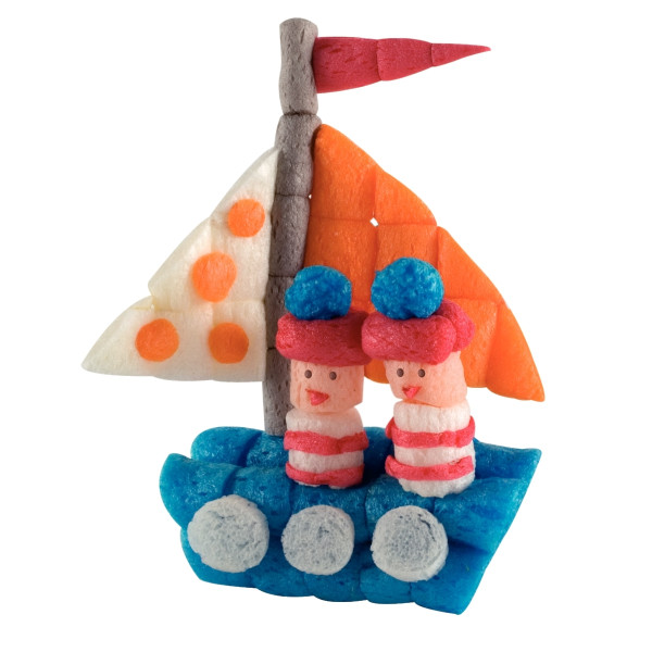 Carton de 6300 flocons PLAYMAIS EDULINE CLASSIC LARGE + accessoires