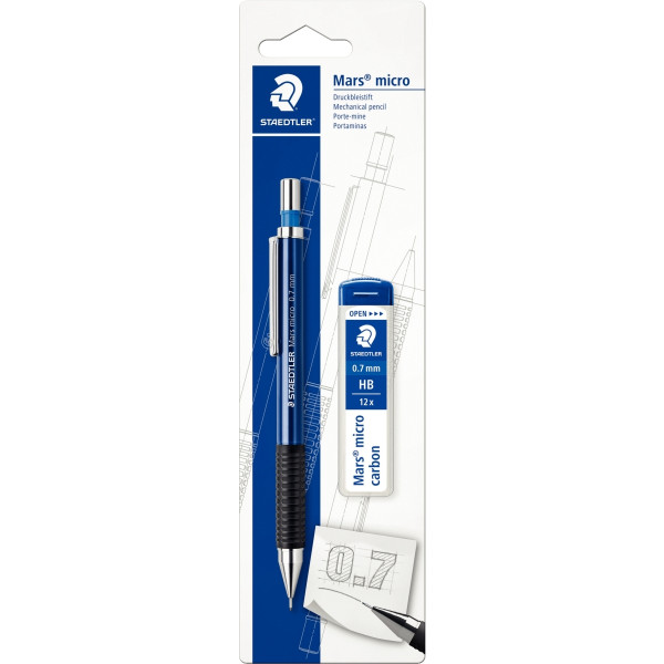 Blister de 1 portemine Mars Micro 0,7mm + mines offertes