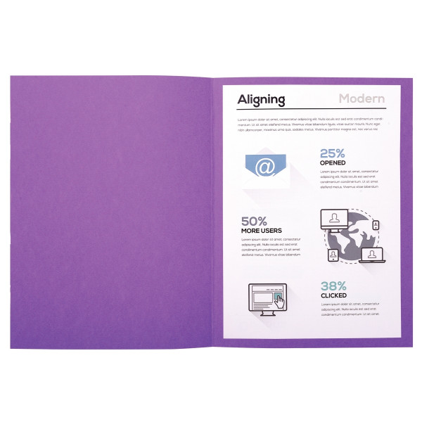 Paquet de 100 chemises 170g FOREVER format 24x32 cm, lilas