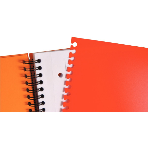 Cahier à reliure intégrale FILINGBOOK format A4+ quadrillé 5x5, 200 pages perforées