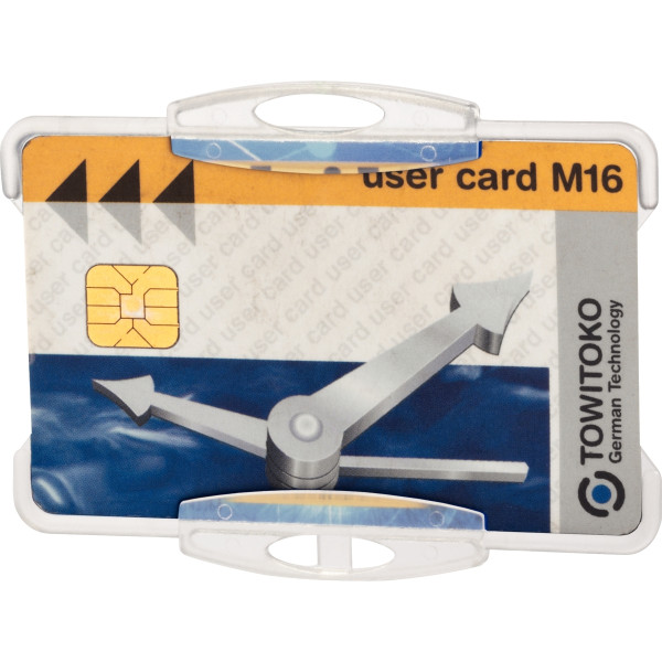 Boîte de 10 porte-carte de sécurité ouvert rigide ultra-résistant pour 2 cartes de sécurité